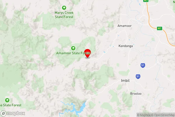 Upper Kandanga,Queensland Area Map