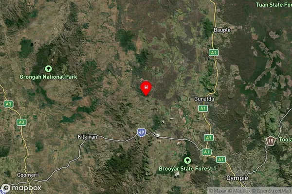 Woolooga,Queensland Satellite Map