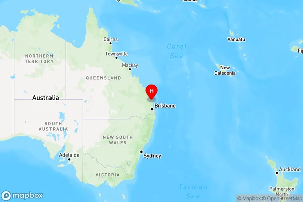 Como,Queensland Region Map