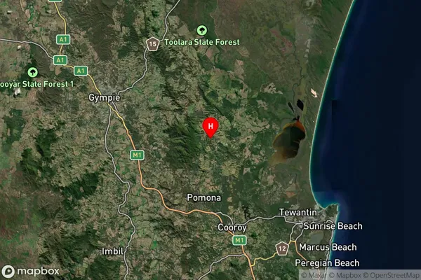 Kin Kin,Queensland Satellite Map