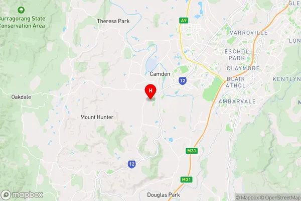 Cawdor,New South Wales Area Map