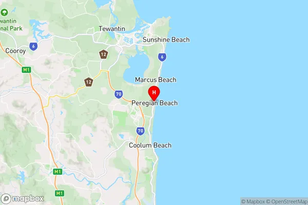 Peregian Beach,Queensland Area Map