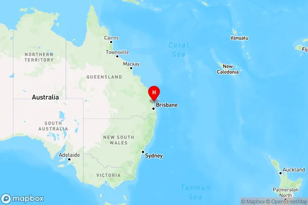 Point Arkwright,Queensland Region Map