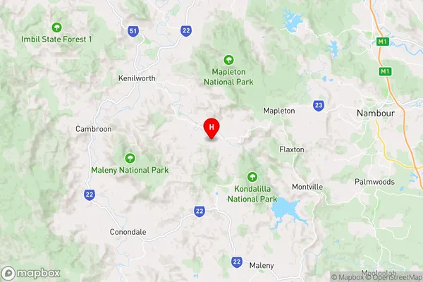 Obi Obi,Queensland Area Map