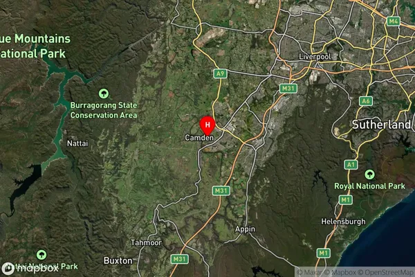 Elderslie,New South Wales Satellite Map