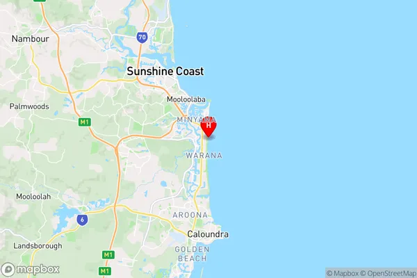 Warana Beach,Queensland Area Map