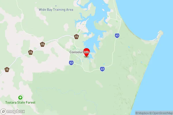 Cooloola Cove,Queensland Area Map