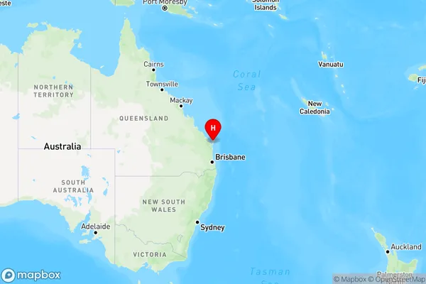 Fraser Island,Queensland Region Map