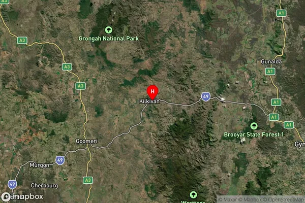 Kilkivan,Queensland Satellite Map