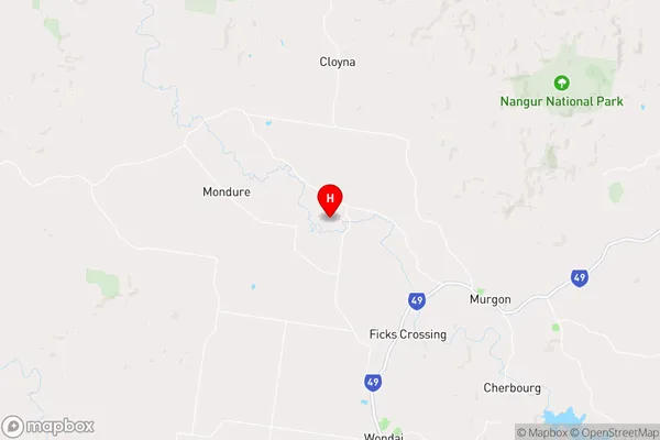 Byee,Queensland Area Map