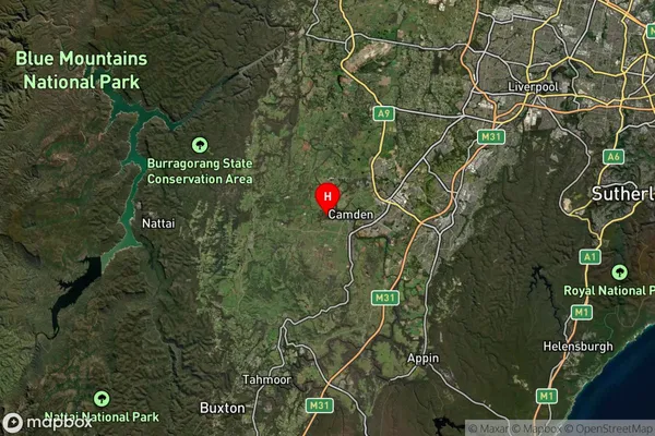 Grasmere,New South Wales Satellite Map