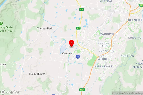 Kirkham,New South Wales Area Map