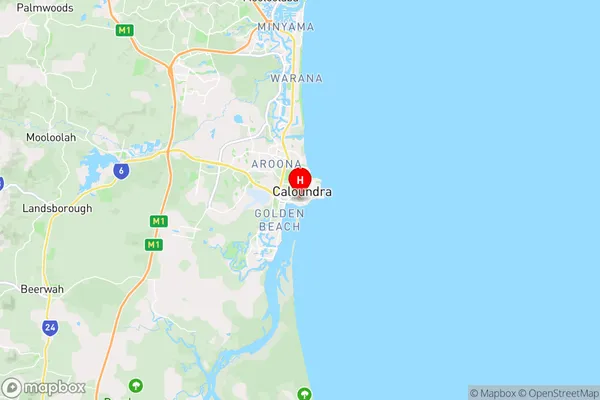 Caloundra Dc,Queensland Area Map