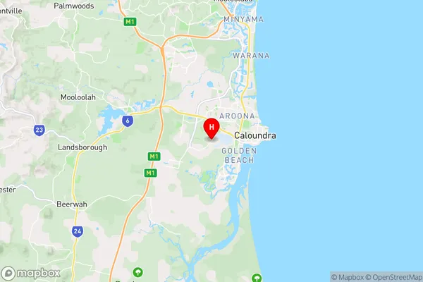 Caloundra West,Queensland Area Map