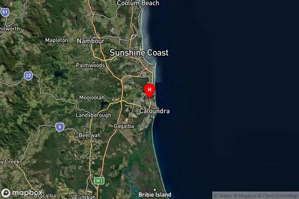 Currimundi,Queensland Satellite Map