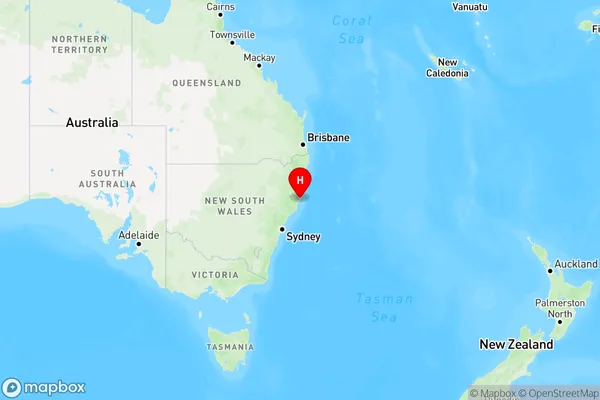 Diamond Head,Queensland Region Map