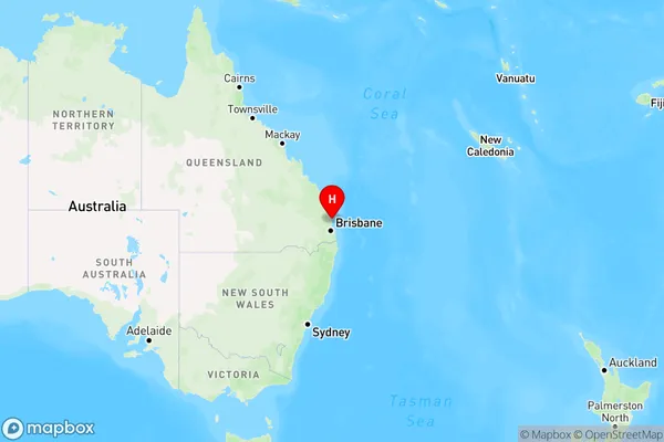 Dicky Beach,Queensland Region Map