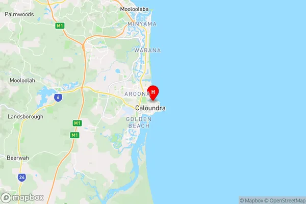 Moffat Beach,Queensland Area Map