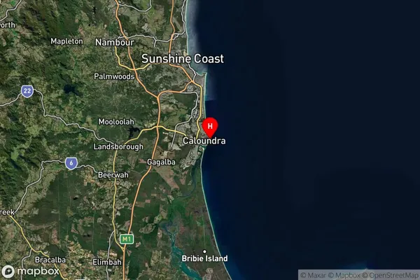 Shelly Beach,Queensland Satellite Map