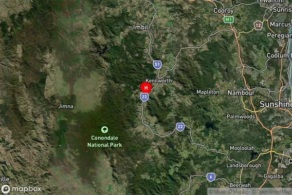 Cambroon,Queensland Satellite Map