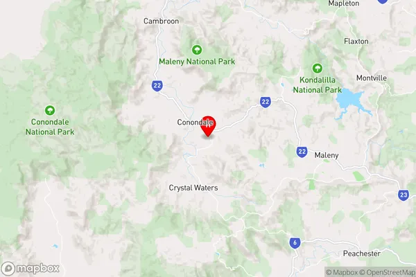 Conondale,Queensland Area Map