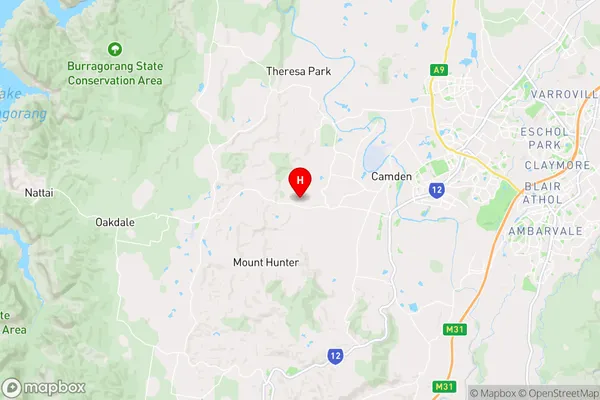 Mount Hunter,New South Wales Area Map