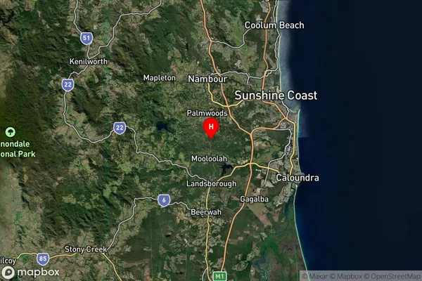 Eudlo,Queensland Satellite Map