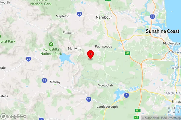 Landers Shoot,Queensland Area Map