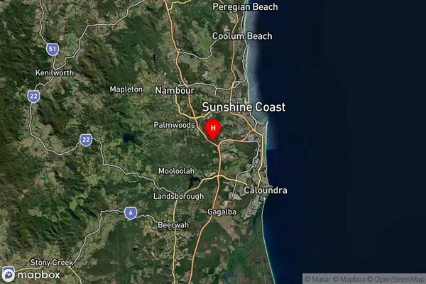 Tanawha,Queensland Satellite Map