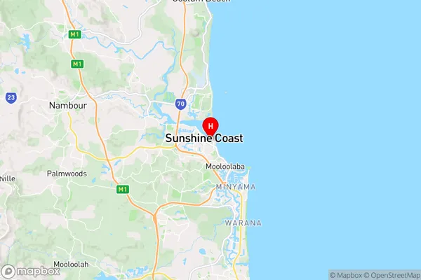 Cotton Tree,Queensland Area Map