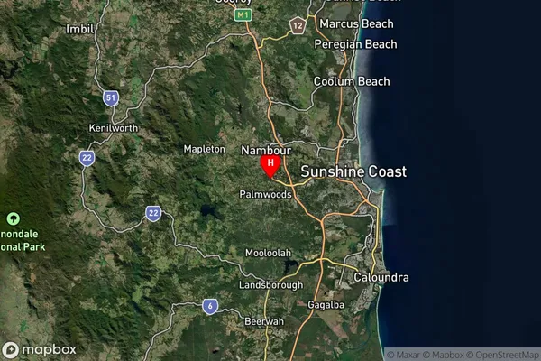 Woombye,Queensland Satellite Map