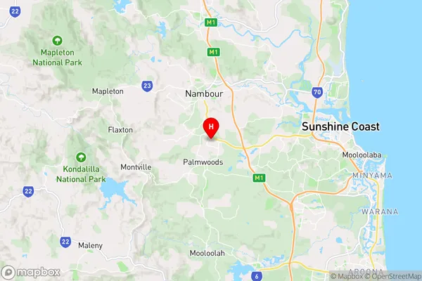 Woombye,Queensland Area Map