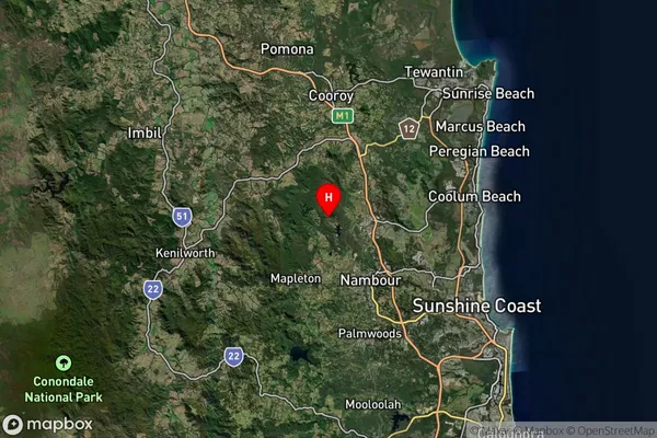 Cooloolabin,Queensland Satellite Map