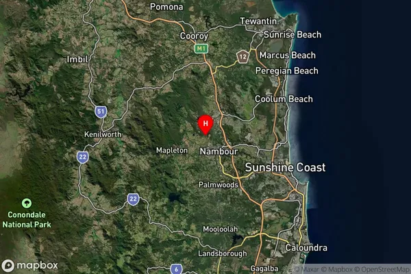 Image Flat,Queensland Satellite Map