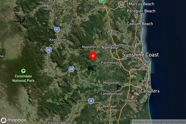 Montville,Queensland Satellite Map