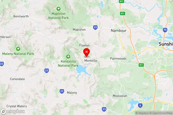 Montville,Queensland Area Map