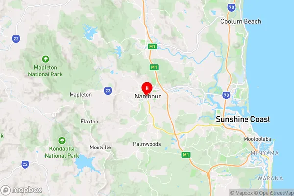 Sunshine Coast Mc,Queensland Area Map