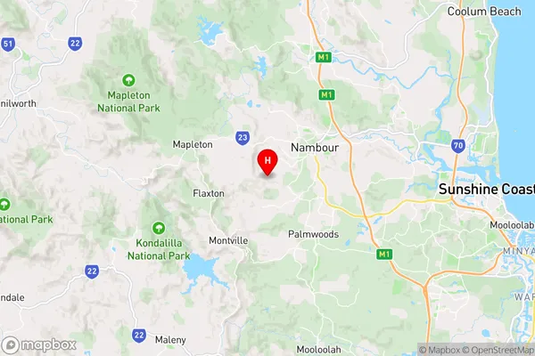 Towen Mountain,Queensland Area Map