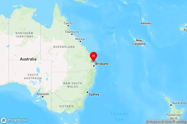 Eerwah Vale,Queensland Region Map