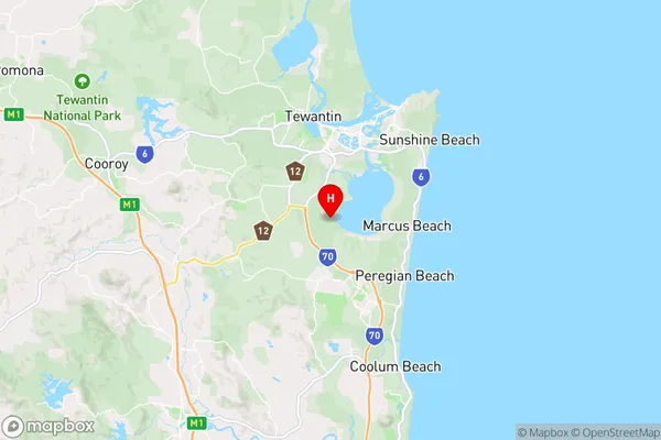 Weyba Downs,Queensland Area Map