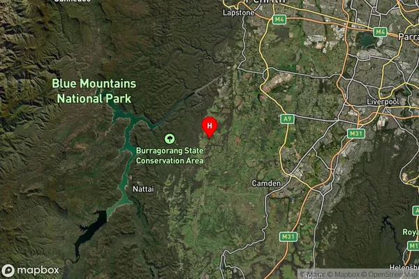 Werombi,New South Wales Satellite Map