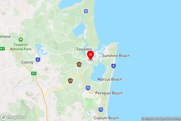 Noosaville Bc,Queensland Area Map