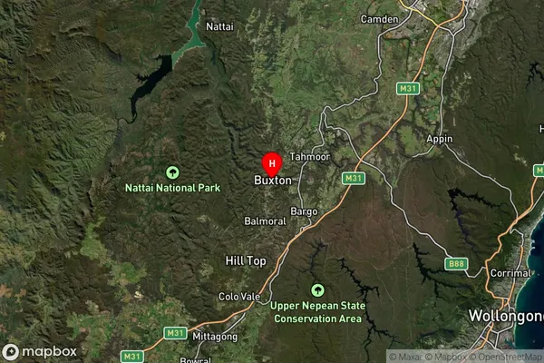 Buxton,New South Wales Satellite Map