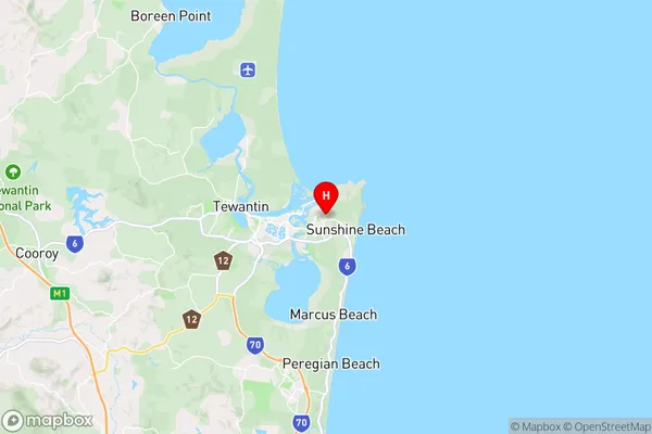 Noosa Heads,Queensland Area Map