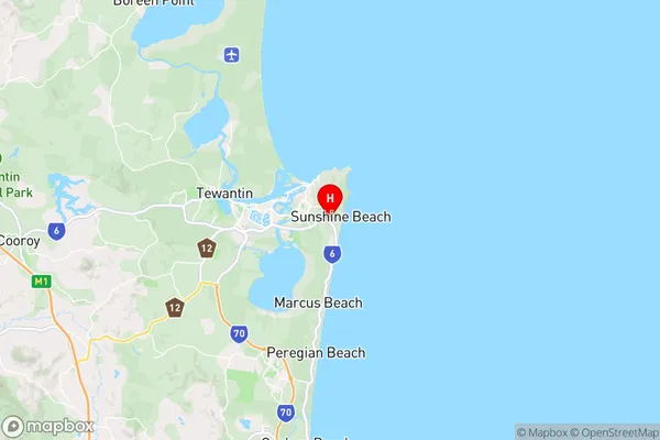 Sunshine Beach,Queensland Area Map