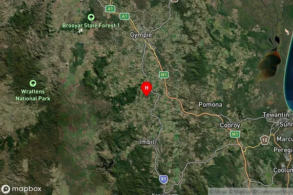 Amamoor,Queensland Satellite Map