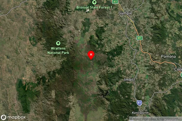 Amamoor Creek,Queensland Satellite Map