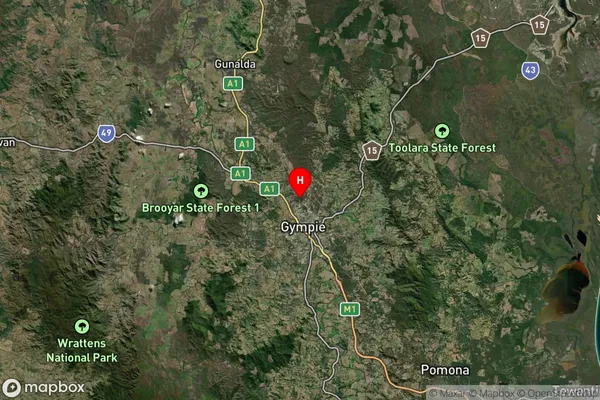 Araluen,Queensland Satellite Map