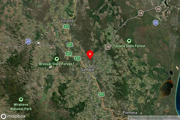 Banks Pocket,Queensland Satellite Map