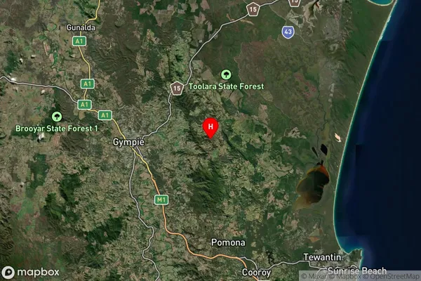 Beenaam Valley,Queensland Satellite Map